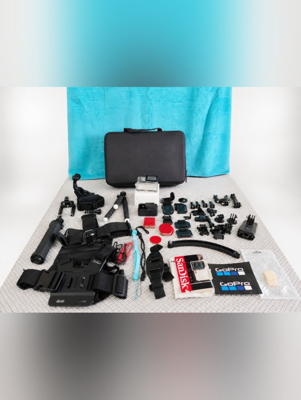 GoPro Action Camera Accessory Lot | Chest Harness,Head Strap,Waterproof Case Etc